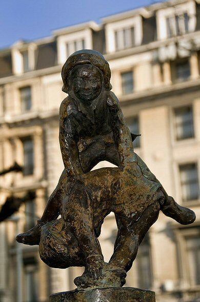 Fontaine Breughelienne, saute-mouton