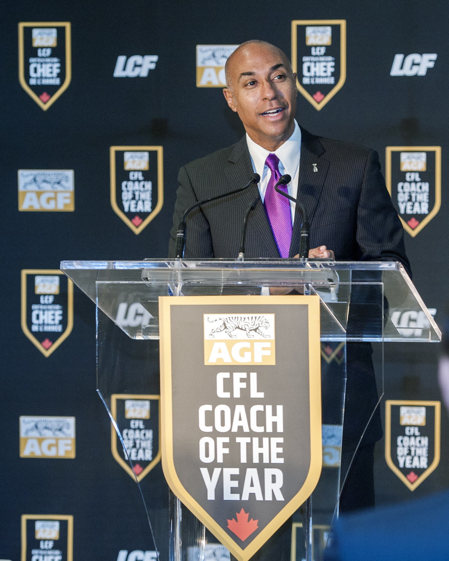 CFL Commissioner Jeffrey L. Orridge speaks at the announcement. CFL/Adam Gagnon