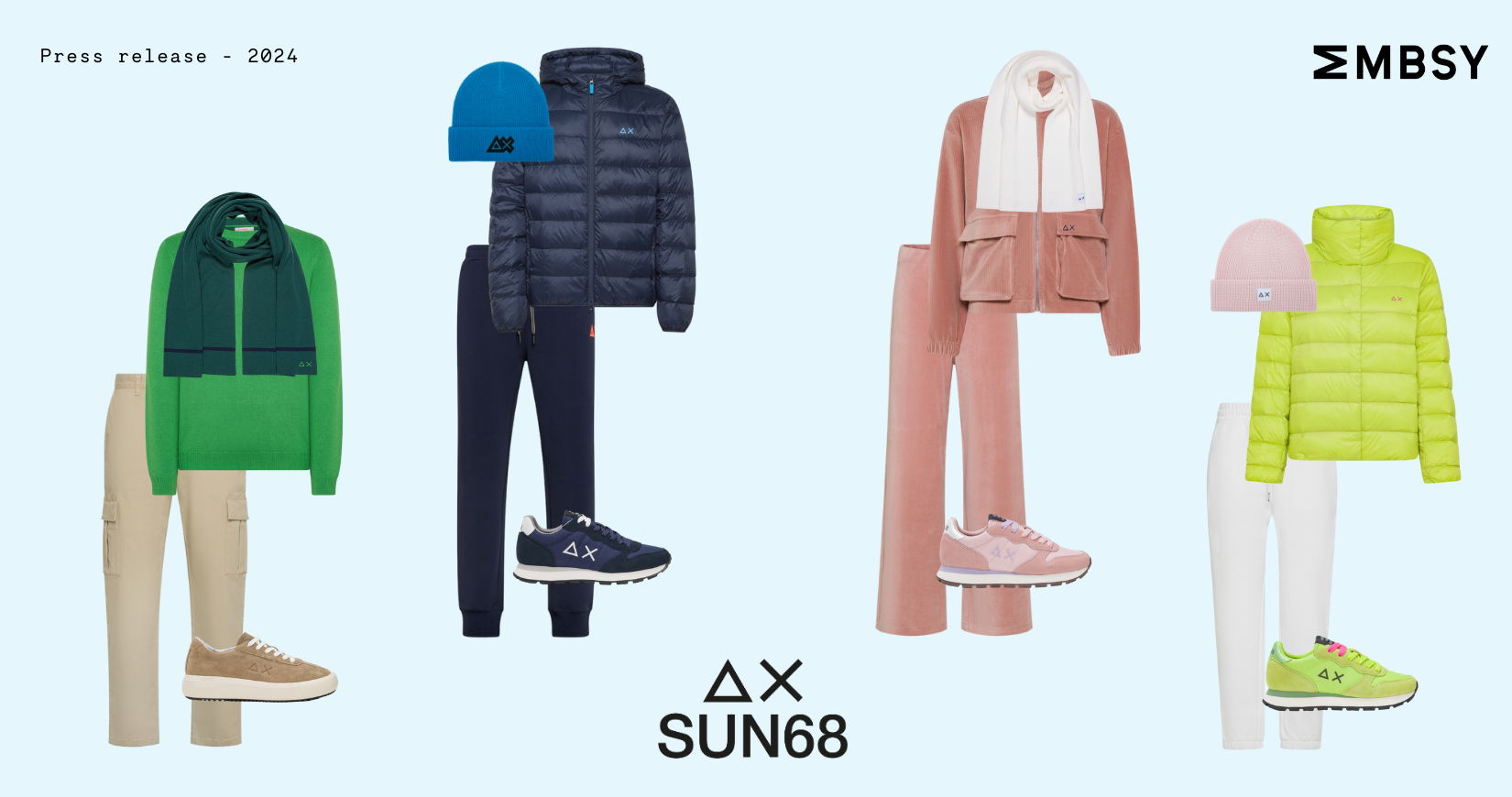 “Un inverno colorato”: kleur je wintergarderobe met de FW24 collectie van SUN68 