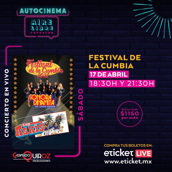 La nueva modalidad de conciertos en CDMX comienza con el Festival de la Cumbia 2021
