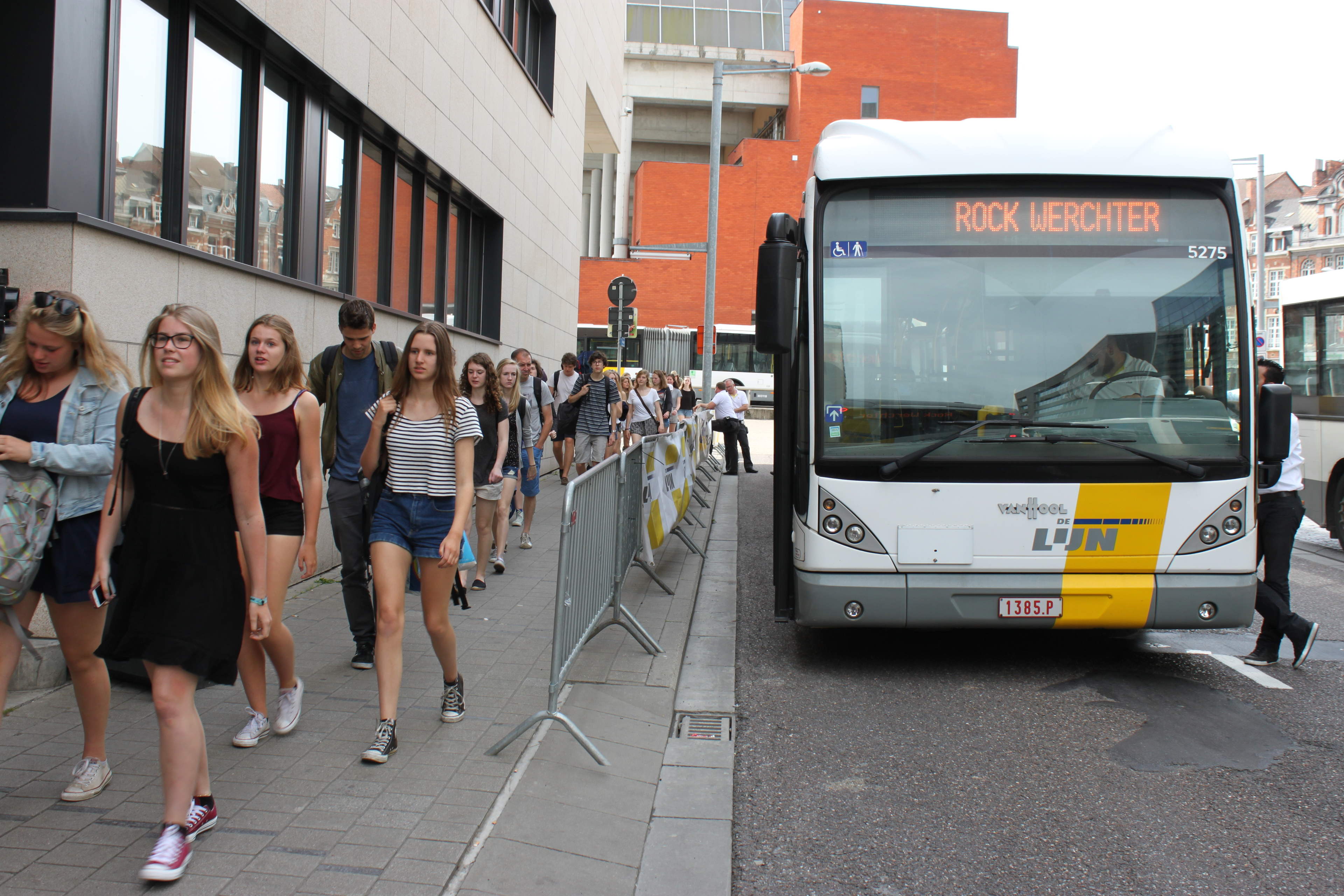 De Lijn Rock Werchter bussen vervoeren 120 000 festivalgangers (voorlopige resultaten om 18.30 uur)