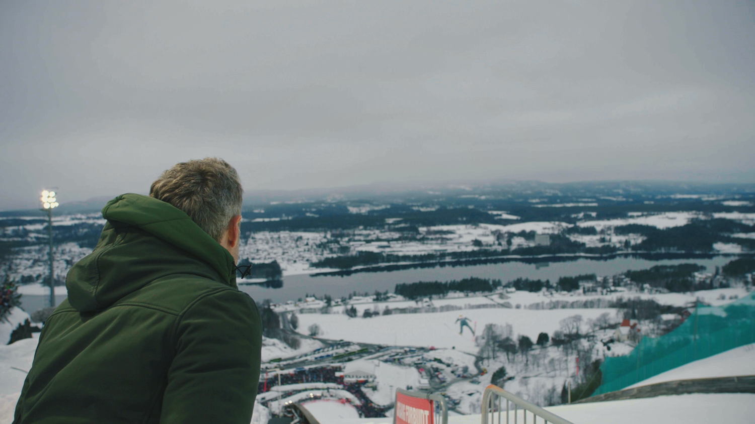 Maarten op de schans van Vikersund - (c) VRT / De Mensen