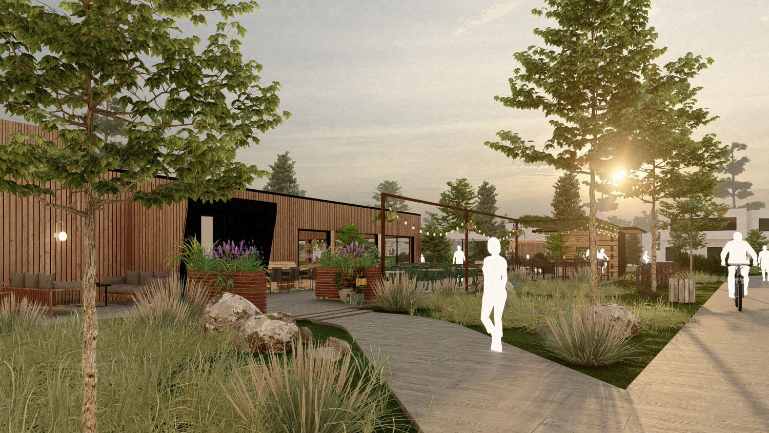 Roompot Park Eksel - Renders centrumgebouw - 01