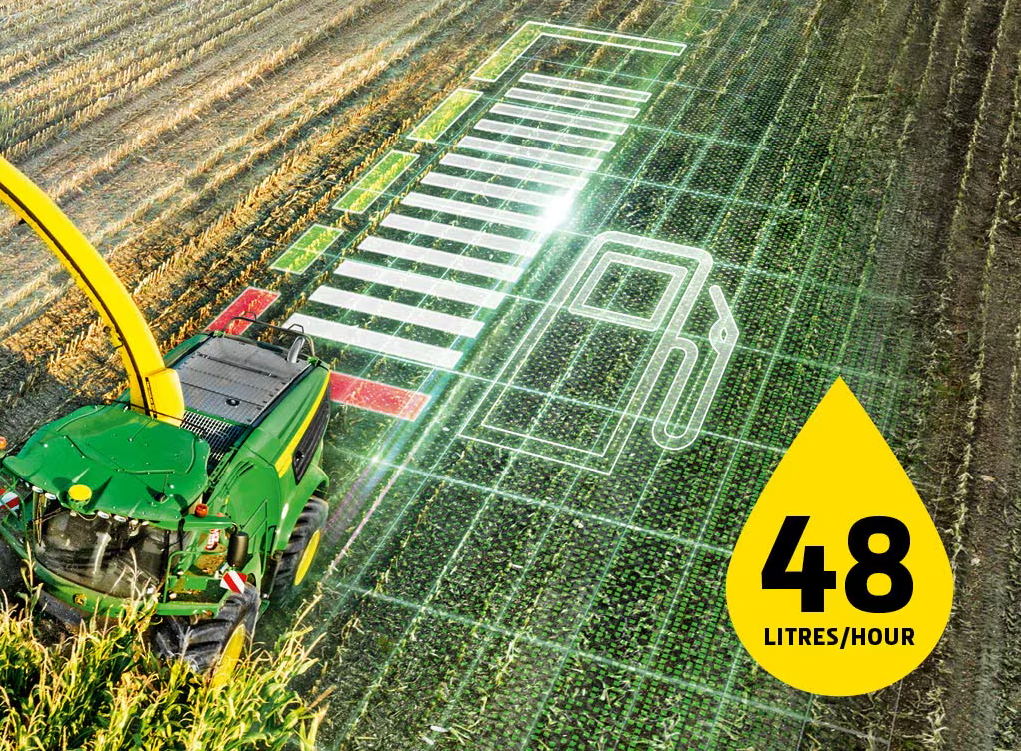  48 l/h durchschnittlicher Kraftstoffverbrauch im Laufe der Saison 