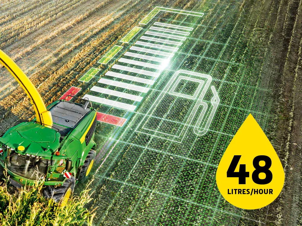  48 l/h durchschnittlicher Kraftstoffverbrauch im Laufe der Saison 
