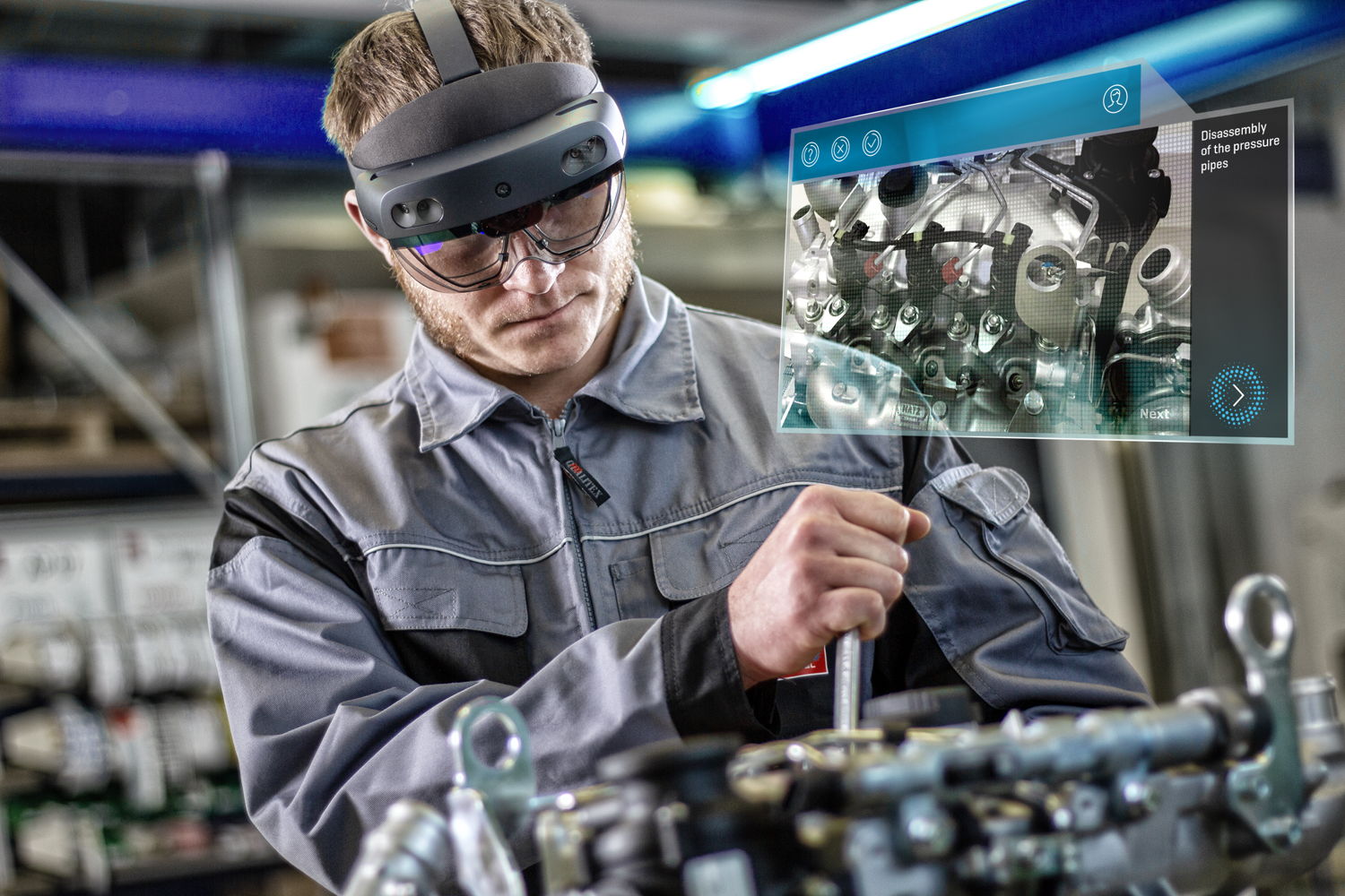 Hatz Connected Services - Wartung mit Augmented Reality Brille