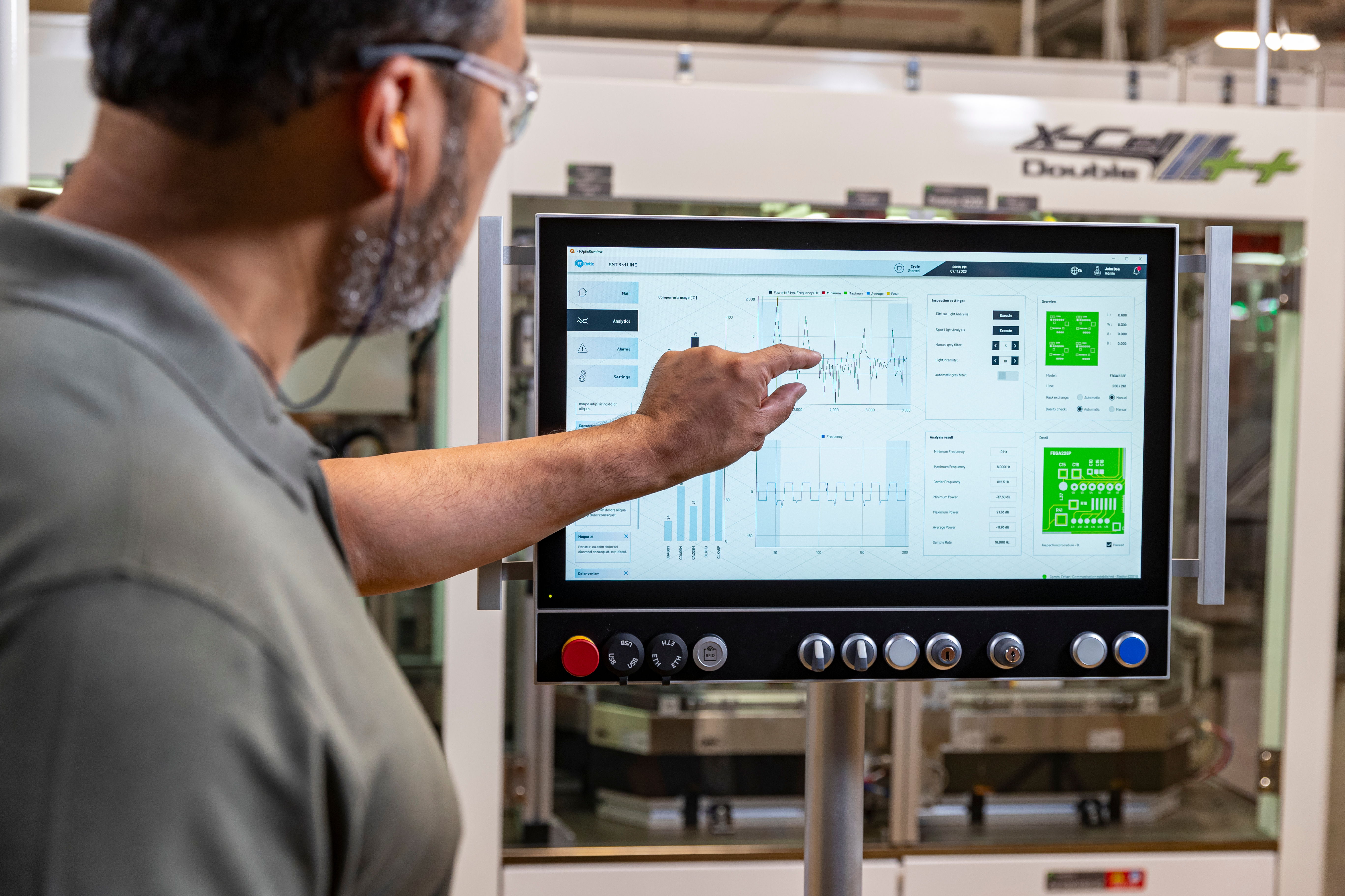 Die FactoryTalk® Optix-Plattform unterstützt die Erfassung und den Austausch von Edge-Daten mit Unternehmensanwendungen wie Analytics, um Herstellungsprozesse zu optimieren und die Verbindung mit Betriebsmanagementanwendungen (Quelle: Rockwell Automation).