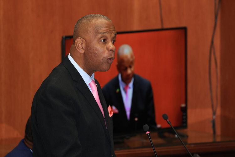 Honourable Eric Evelyn, Minister responsible for Social Development, St. Kitts and Nevis 