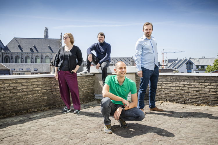 Mieke Daniëls, Lode Uytterschaut, Dirk Lievens and Kjell Clarysse from Start it X