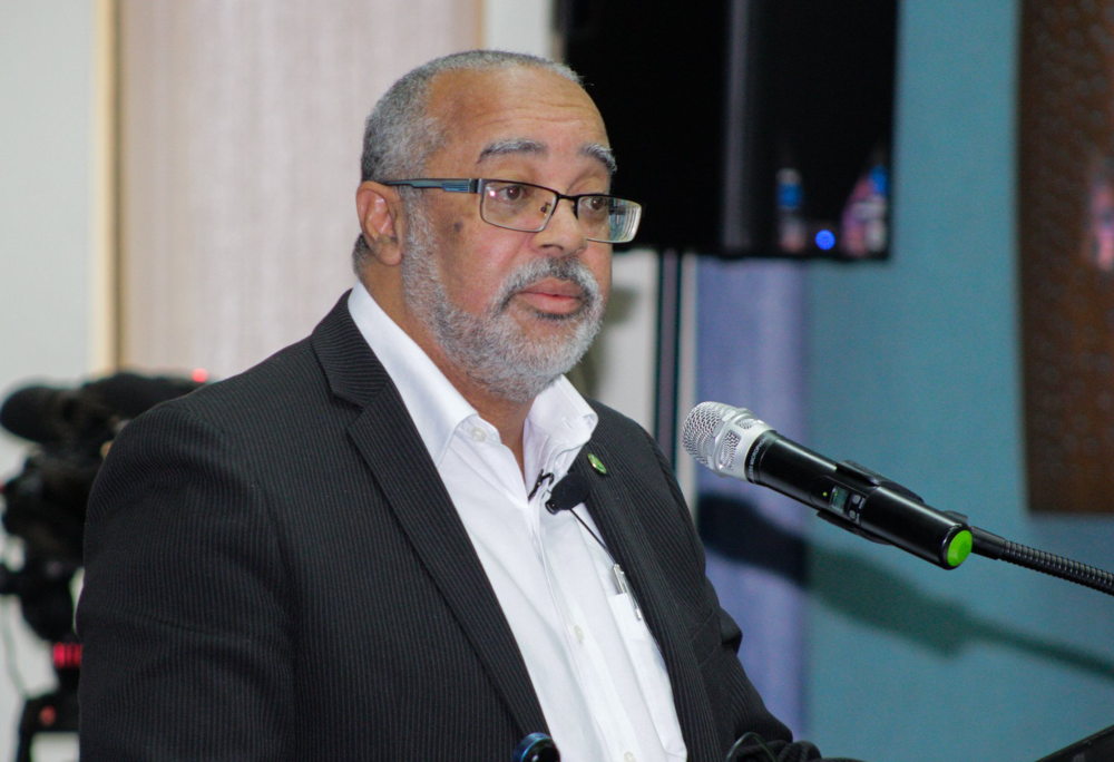 Director General of the OECS Dr. Didacus Jules at the 2nd ECCB Growth and Resilience Dialogue in  2017.