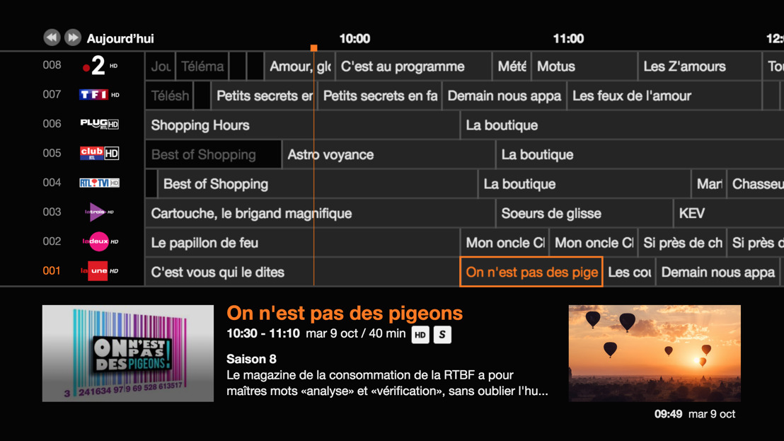 Une nouvelle interface utilisateur et des fonctionnalités supplémentaires pour les clients Orange LOVE