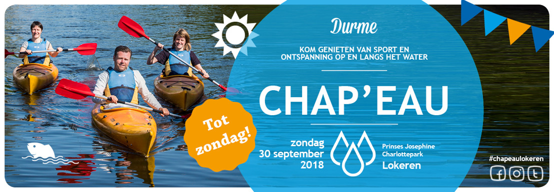 1.100 mensen zeggen zondag 30 september Chap’eau voor propere waterlopen