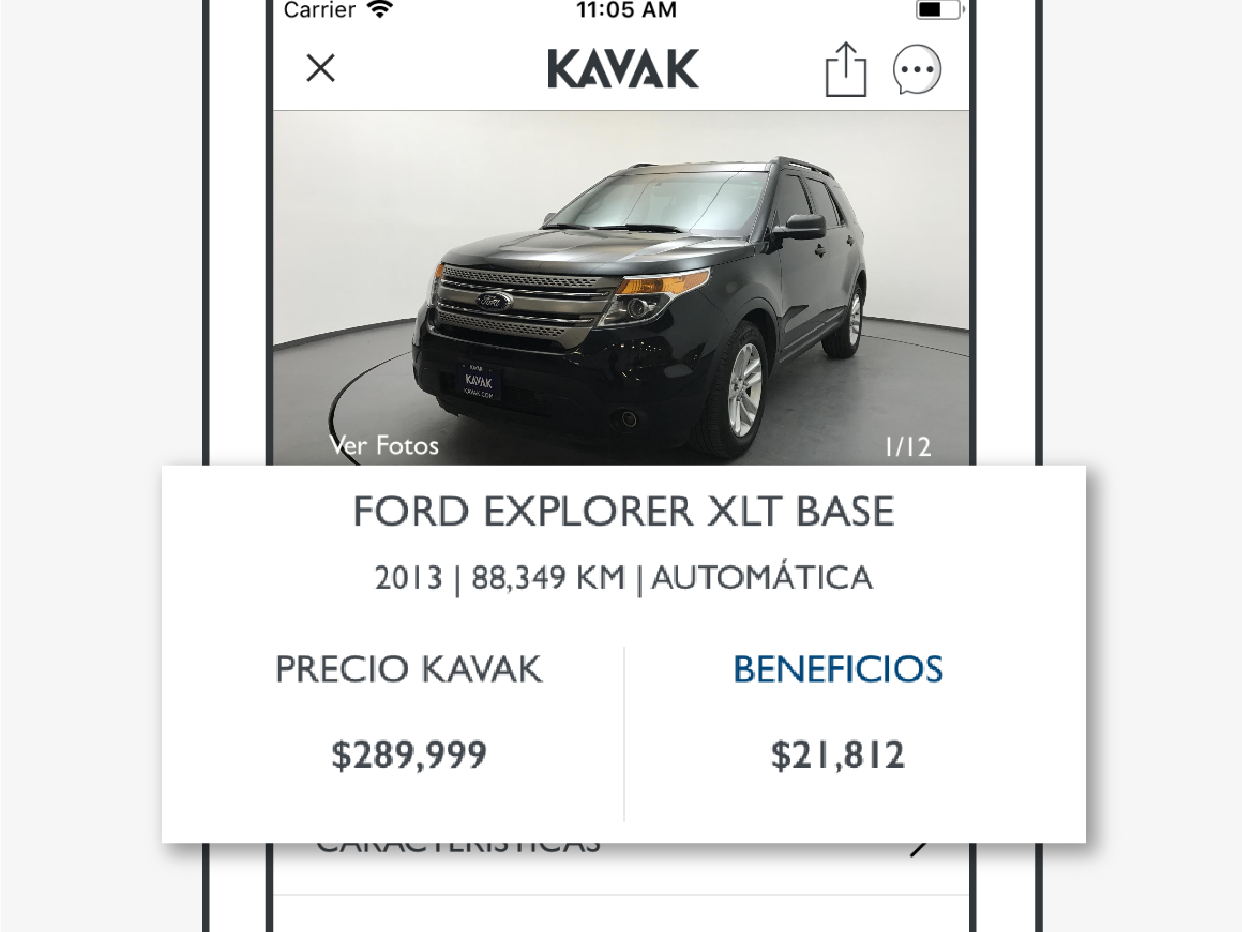 KAVAK ofrece una sencilla y segura forma de adquirir el auto de tus sueños desde tu smartphone