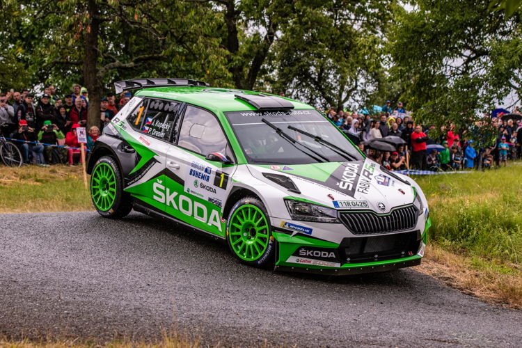 ŠKODA works crew Jan Kopecký and Pavel Dresler (ŠKODA FABIA R5) want to repeat their last years' victory at ADAC Rallye Deutschland, tenth round of the FIA World Rally Championship 2019 ŠKODA works crew Jan Kopecký and Pavel Dresler (ŠKODA FABIA R5) want to repeat their last years' victory at ADAC Rallye Deutschland, tenth round of the FIA World Rally Championship 2019