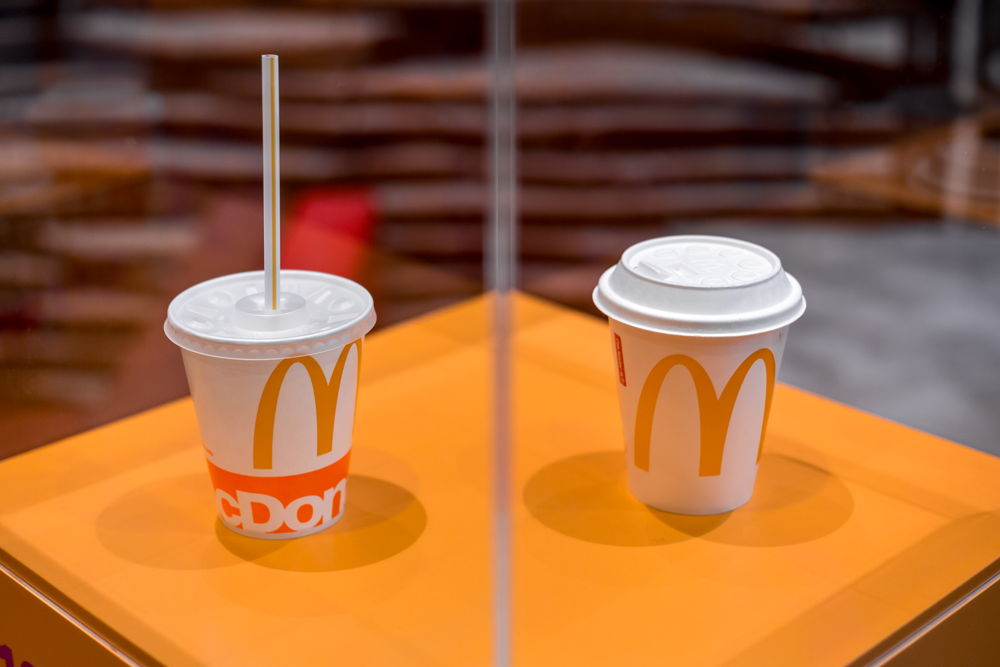 McDonald's new fibre cold drink lids