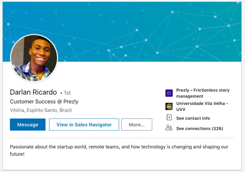 LinkedIn profiles can tell us a lot about a person