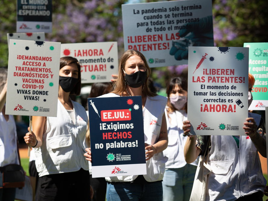 MSF pide a los Gobiernos que vuelvan a la suspensión de los derechos de propiedad intelectual propuesta hace más de 20 meses