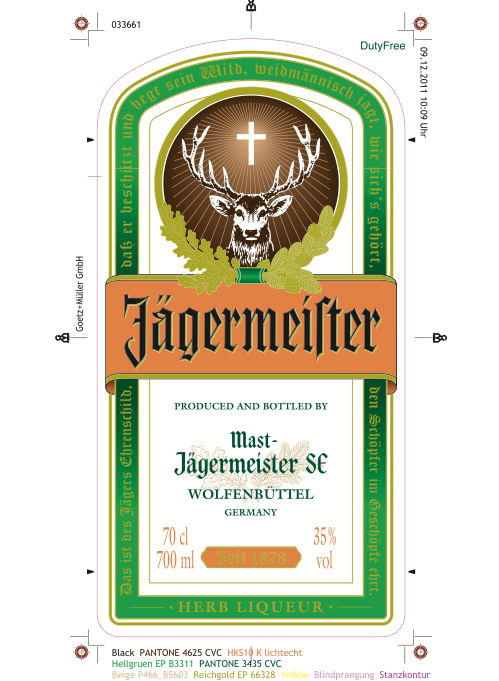 Label Jägermeister
