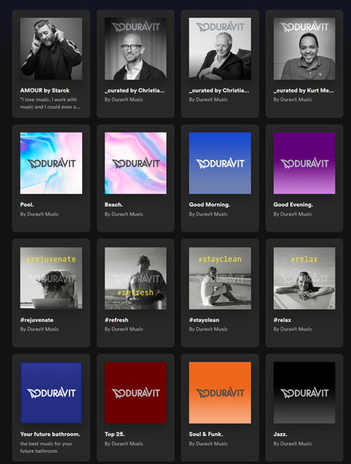 Duravit Music sur Spotify