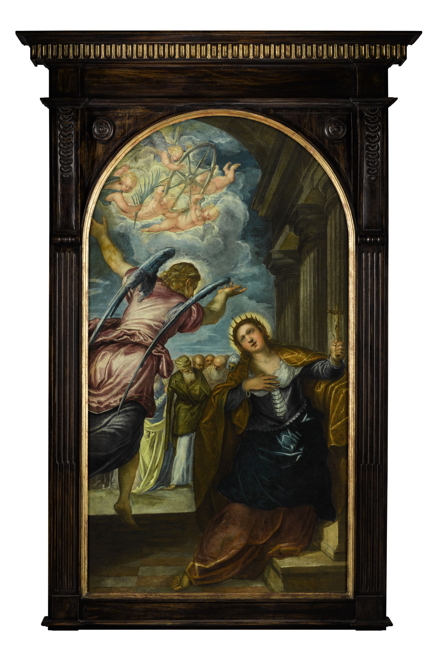 Lot 38 Tintoretto The Angel Foretelling St  Catherine of Alexandria of Her Martyrdom - photo credit: © Sotheby’s