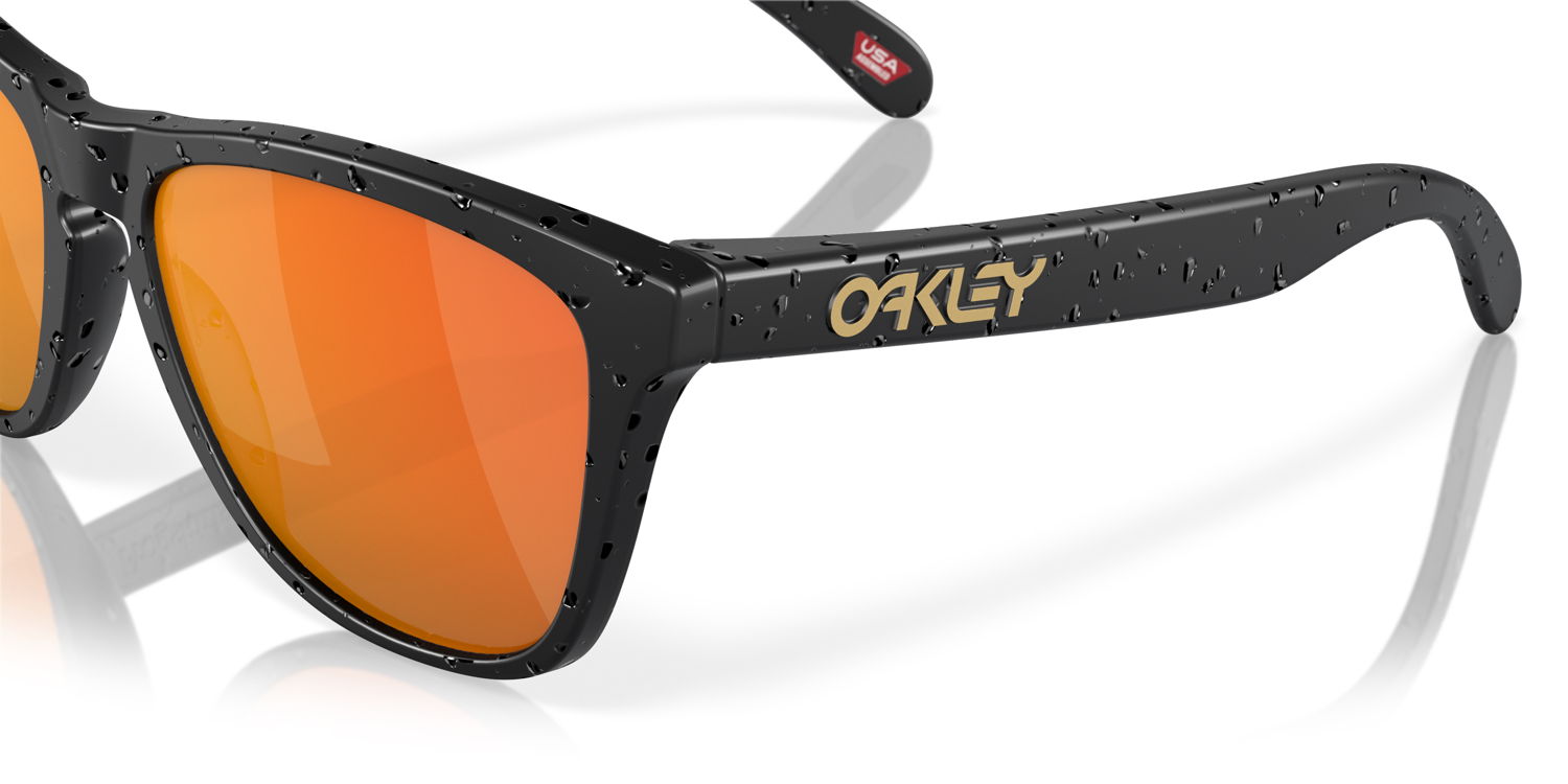 OAKLEY LUNAR NEW YEAR FROGSKINS MATTE BLACK CLEAR TACTILE GLOSS WITH PRIZM RUBY (3)