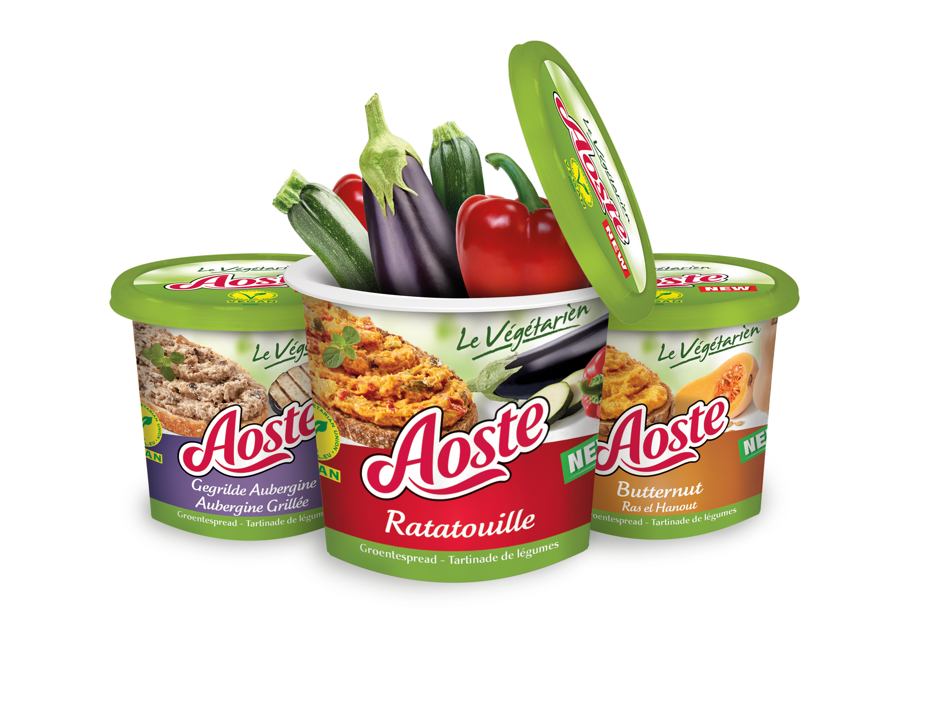 Aoste innoveert met verrassende vegan groentespreads