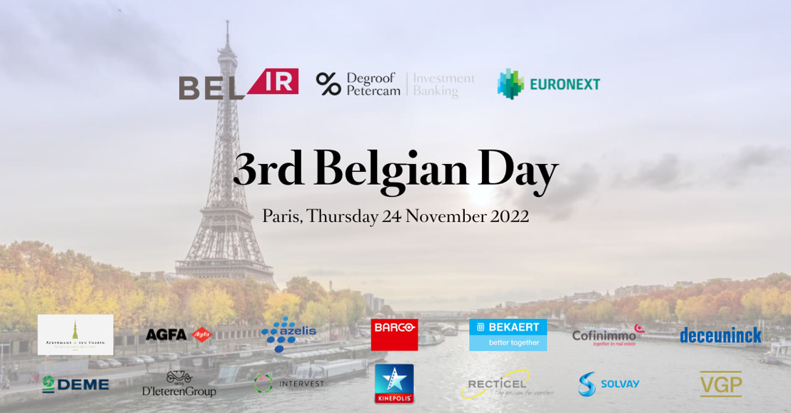 In collaboration with Euronext and BelIR, Degroof Petercam held its 3rd Belgian Day Conference in Paris