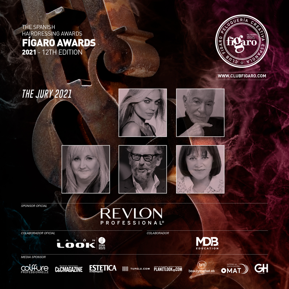 Club Fígaro announces the names that will make up the professional jury of the Spanish Hairdressing Awards in its 12th edition.
