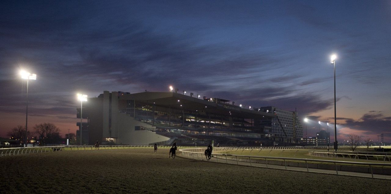 Early morning in April 2023 at Woodbine. (Michael Burns photo)
