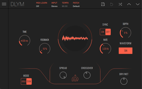 Imaginando Reveals Update for Its Free Delay Plugin: DLYM 2.1.0 with VST 3 and iOS 14 Support