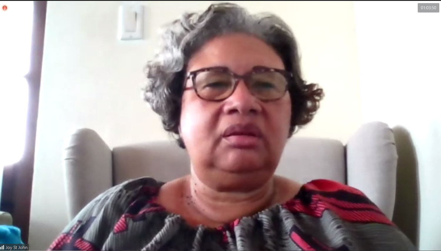 Dr. Joy St. John, Executive Director of the Caribbean Public Health Agency