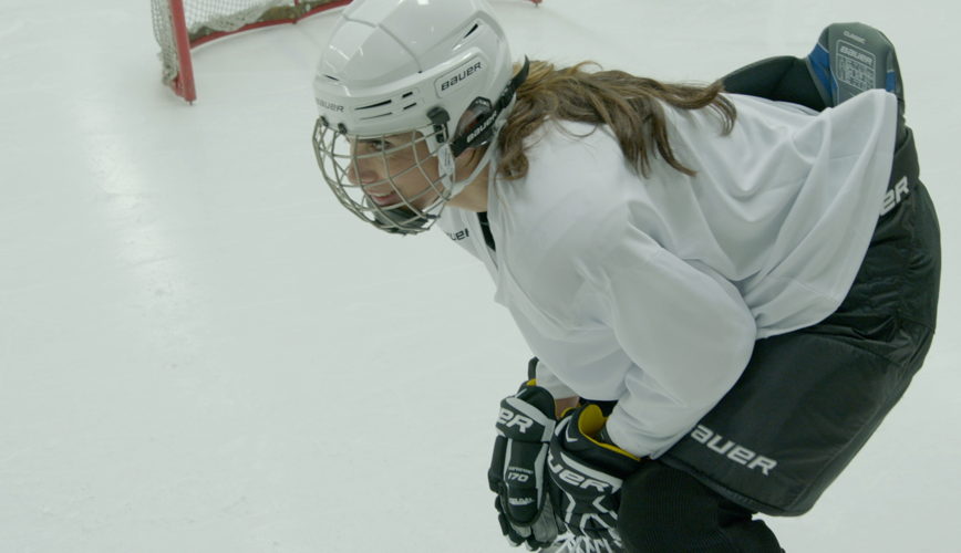 Saartje Vandendriessche oefent voor "Crashed ice"
(c) VRT