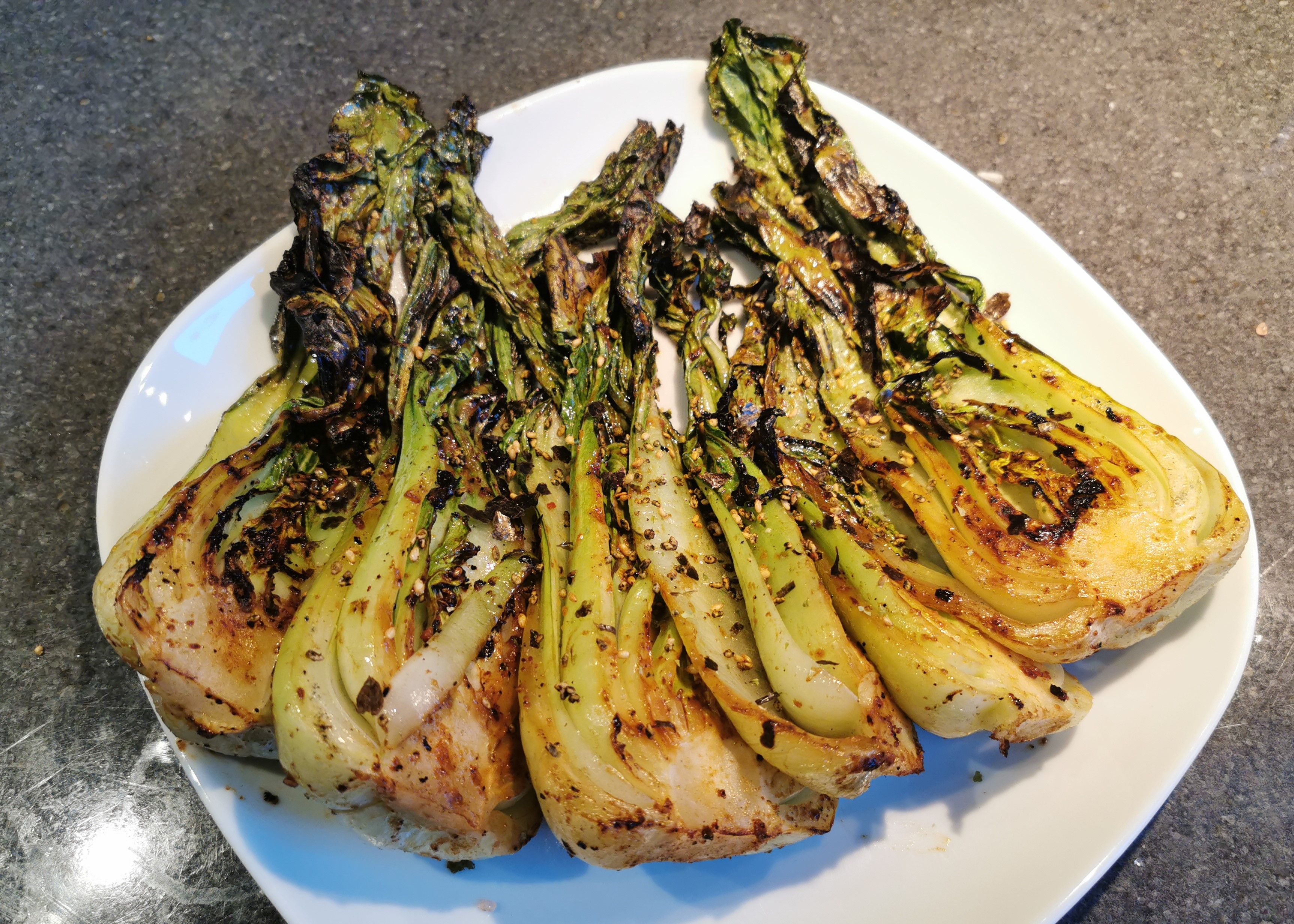 Grilled Baby Bok Choy With Miso Butter