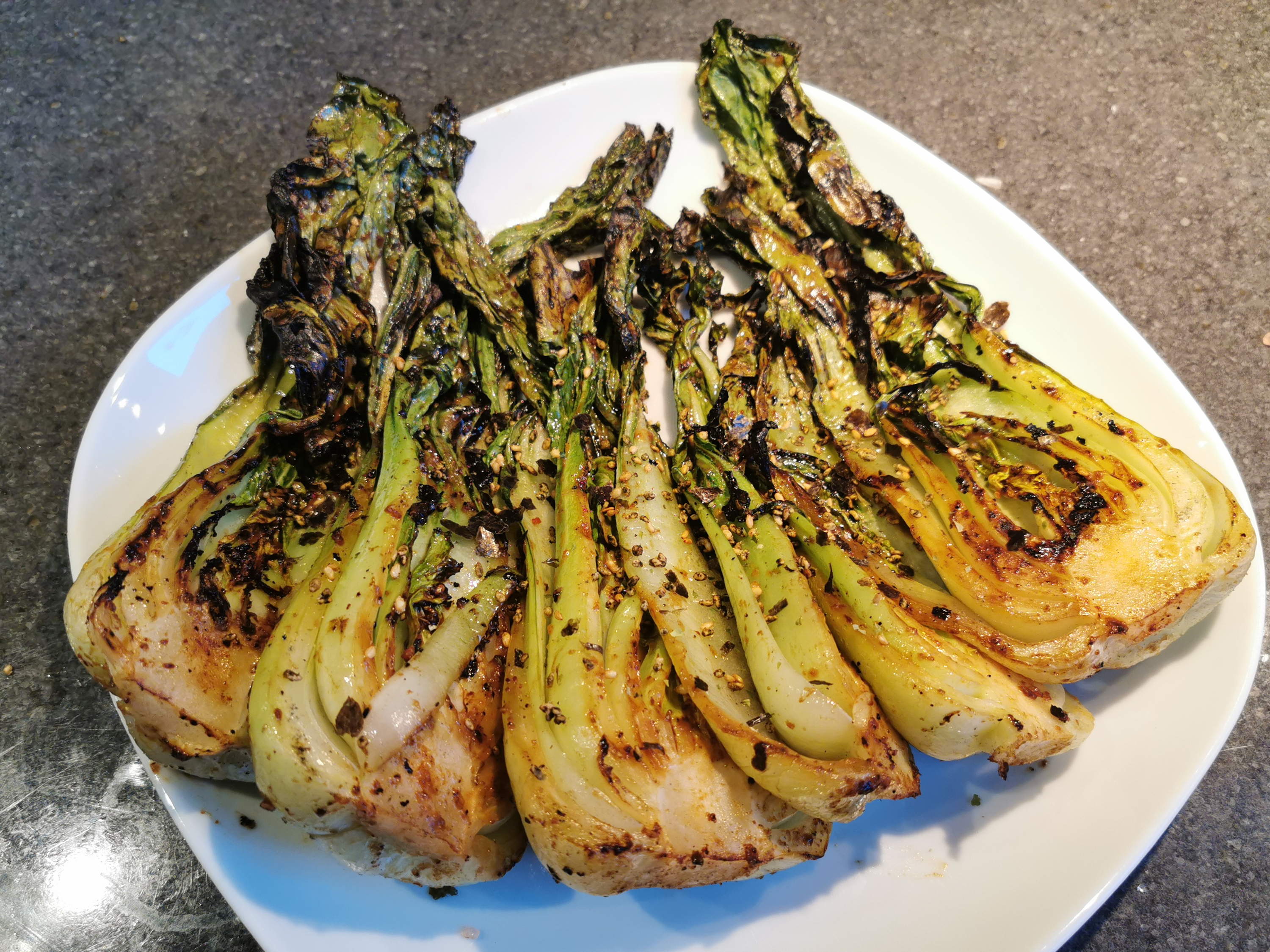 Grilled Baby Bok Choy With Miso Butter