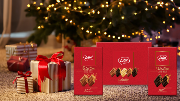 Laat je dit eindejaar verrassen met limited edition-gamma van Lotus Biscoff Chocolade