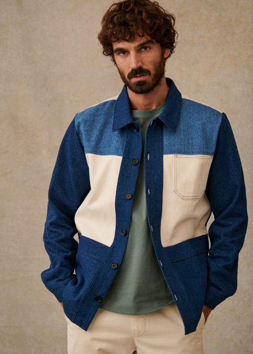 Octobre Editions - Veste Will Patchwork Denim - 120€