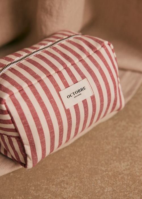 Octobre Editions - Trousse de toilette Twyman Rouge ecru - 50€