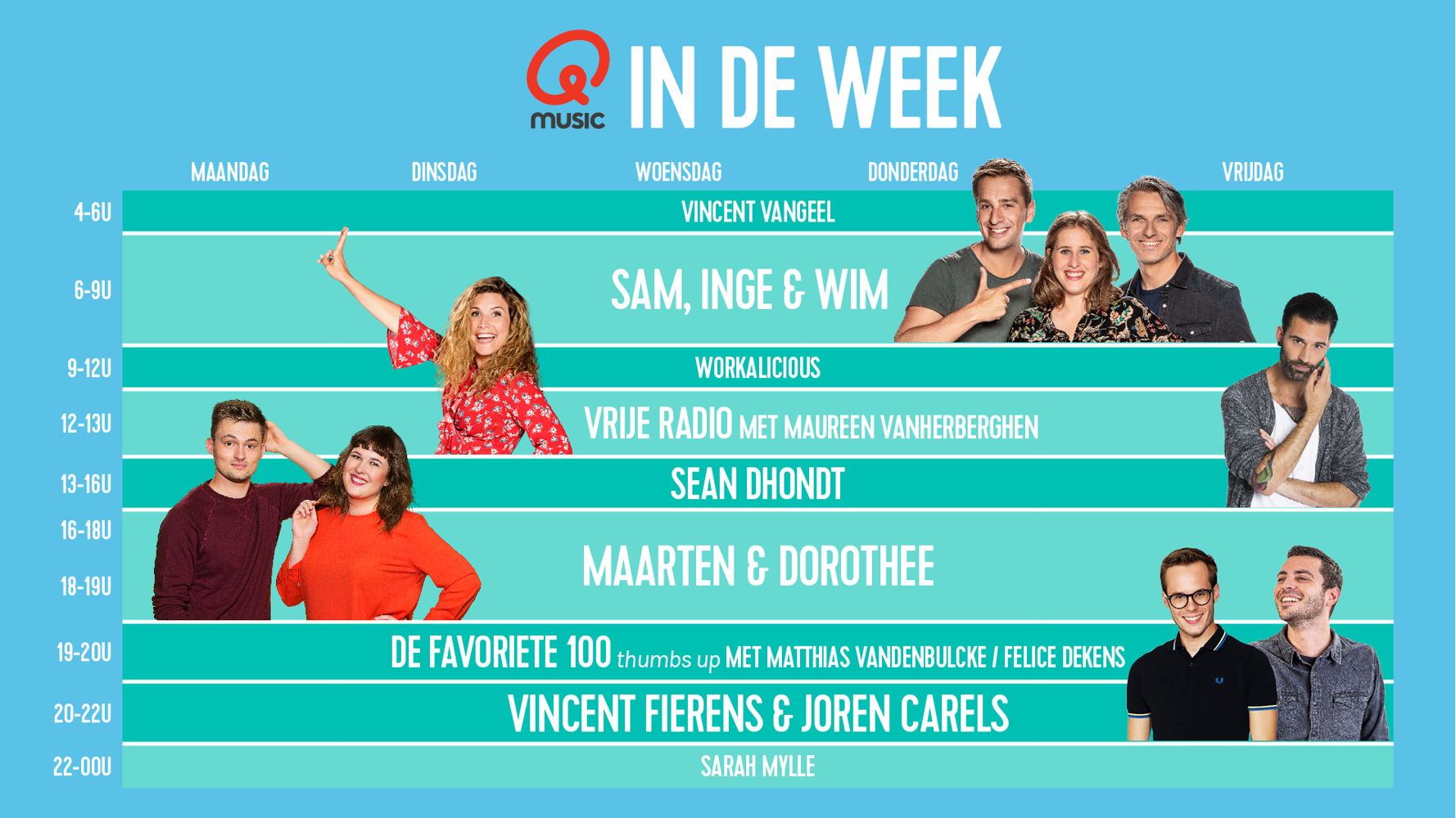Qmusic in de week © Qmusic