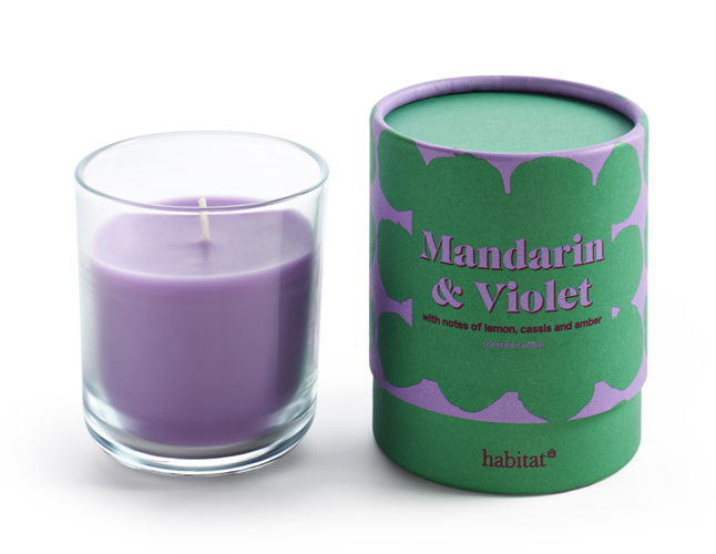Habitat Mandarin & Violet Boxed Candle 165g, £6.50