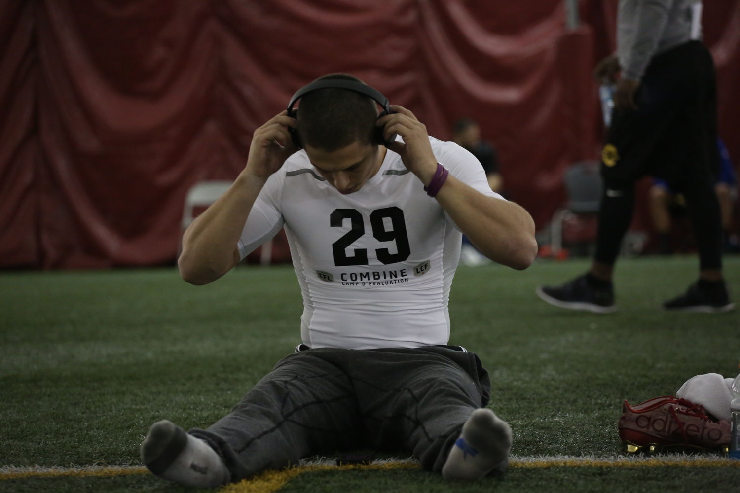 Harland Hastings at the Eastern Regional Combine presented by adidas. Photo credit: Briana Thicke/CFL.ca