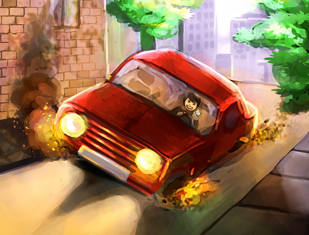 2nd Place - Smombie Driver