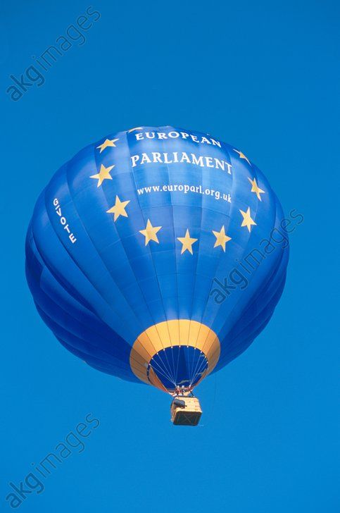 European Parliament hot air balloon, Bristol, England. AKG1664562