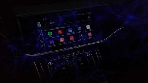 Audi integreert een store voor apps in verschillende modellen