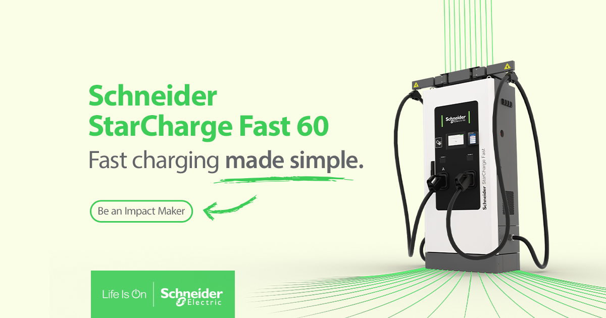 Schneider Electric dévoile une nouvelle génération de bornes de recharge rapide pour véhicules électriques afin d’accélérer la transition vers la mobilité électrique  