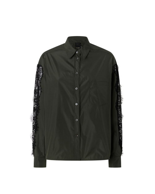 PINKO FW25 CARMITA CAMICIA TAFFETAS CON PIZZO EUR265