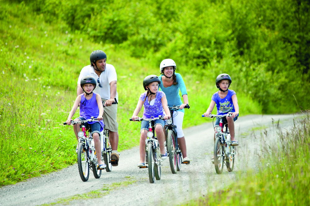 Radfahren mit der Familie