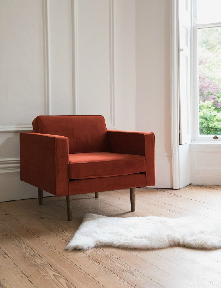Nordic Velvet Armchair - Available in Three Colours
£825.00