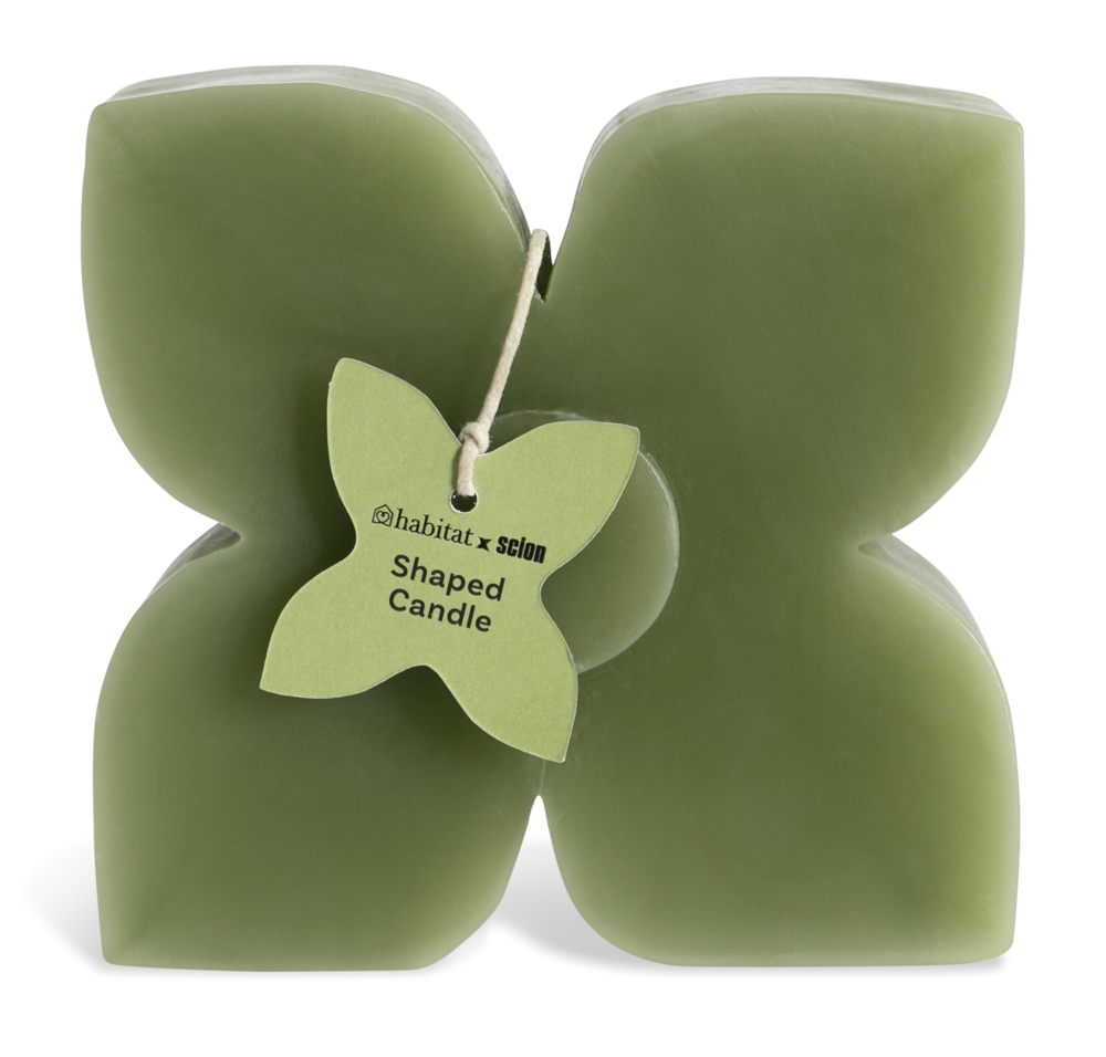 Habitat x Scion Shaped Candle Green, £8