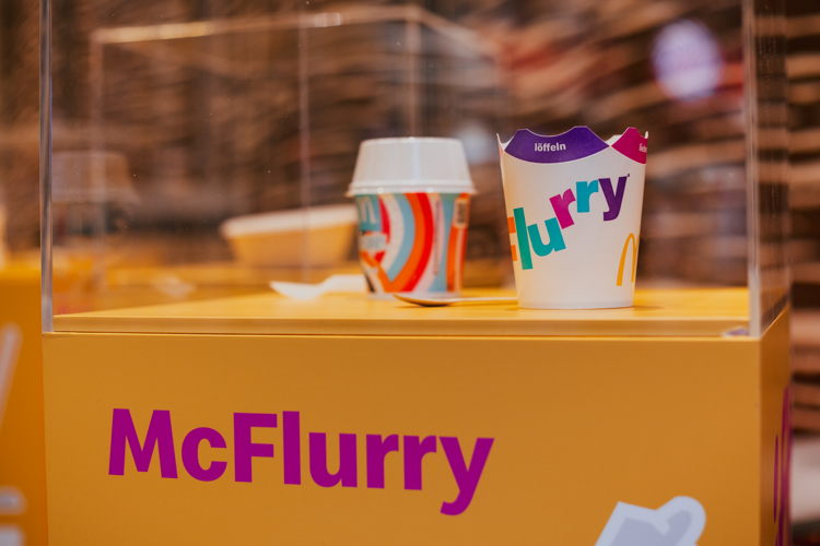 McDonald's new McFlurry four flap packaging