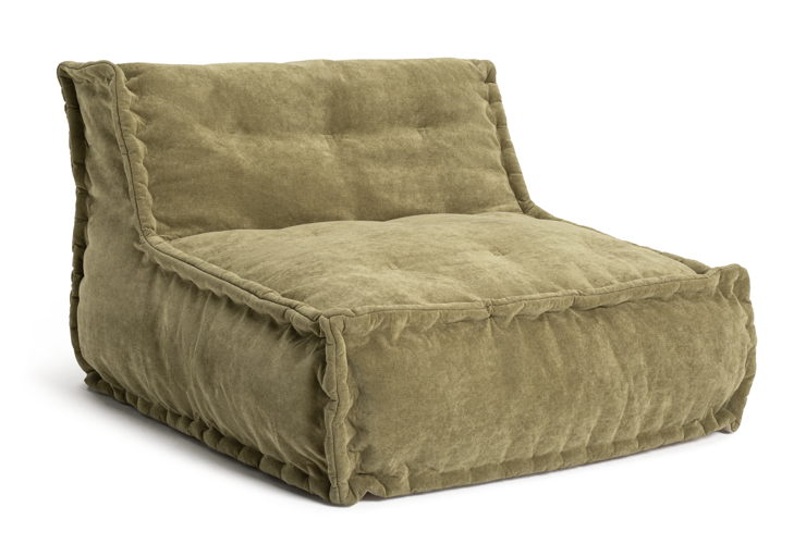 Habitat Estelle Quilted Beanbag - Olive, £100 (2)
